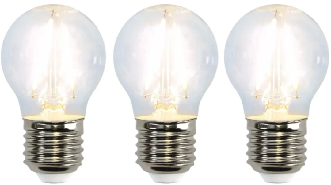 Star Trading Kogellamp E27 2.3W Koel Wit 3 Stuks