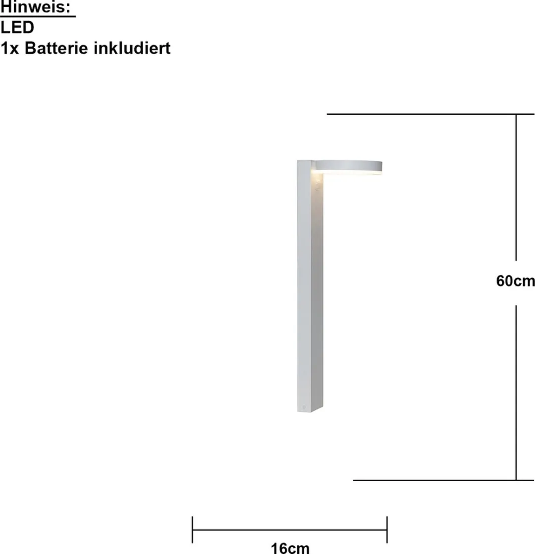 Star Trading Vidi Solar Paalverlichting - 500W LED - Warm wit - 60cm