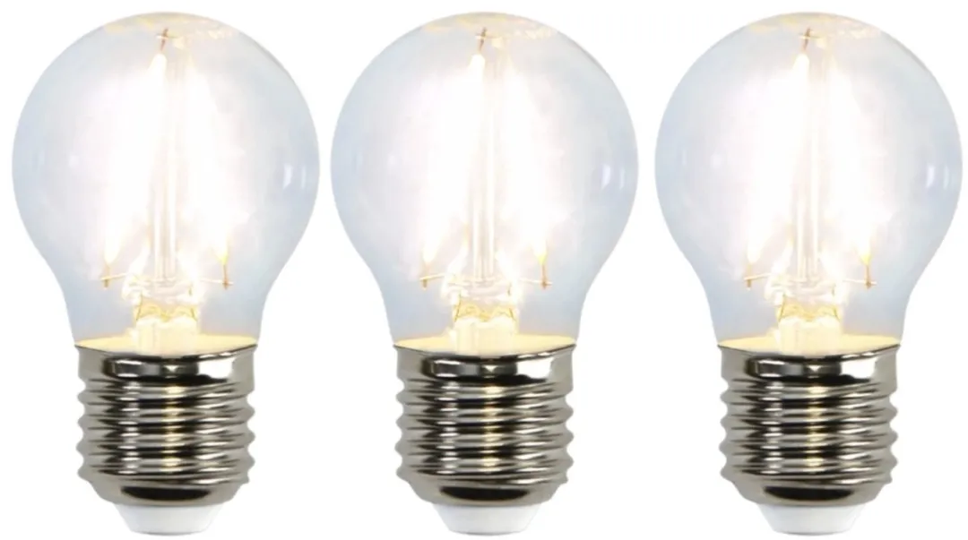Star Trading Kogellamp Helder Filament 3 Stuks - 2W - 2700K
