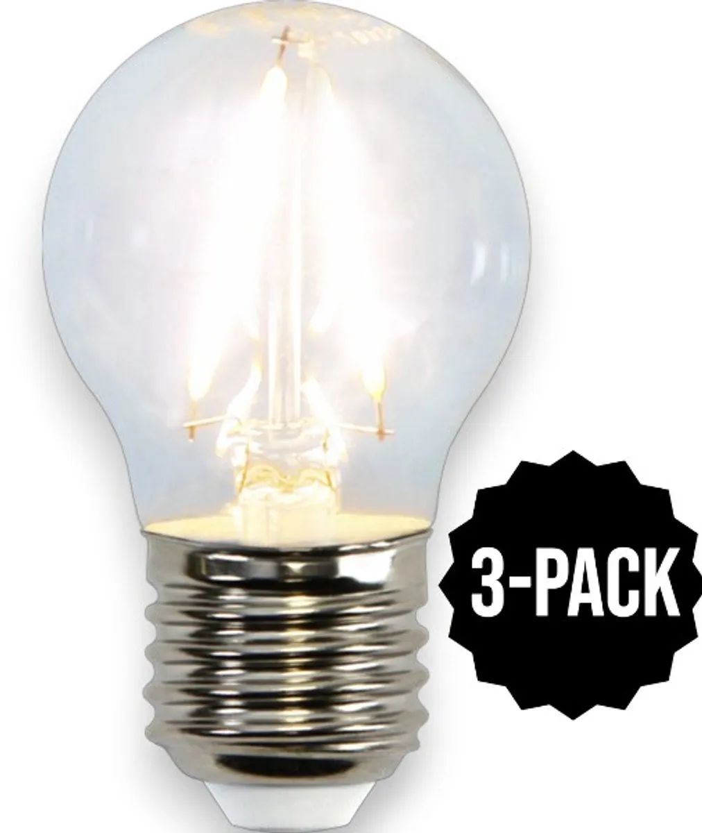 Star Trading Kogellamp Helder Filament 3 Stuks