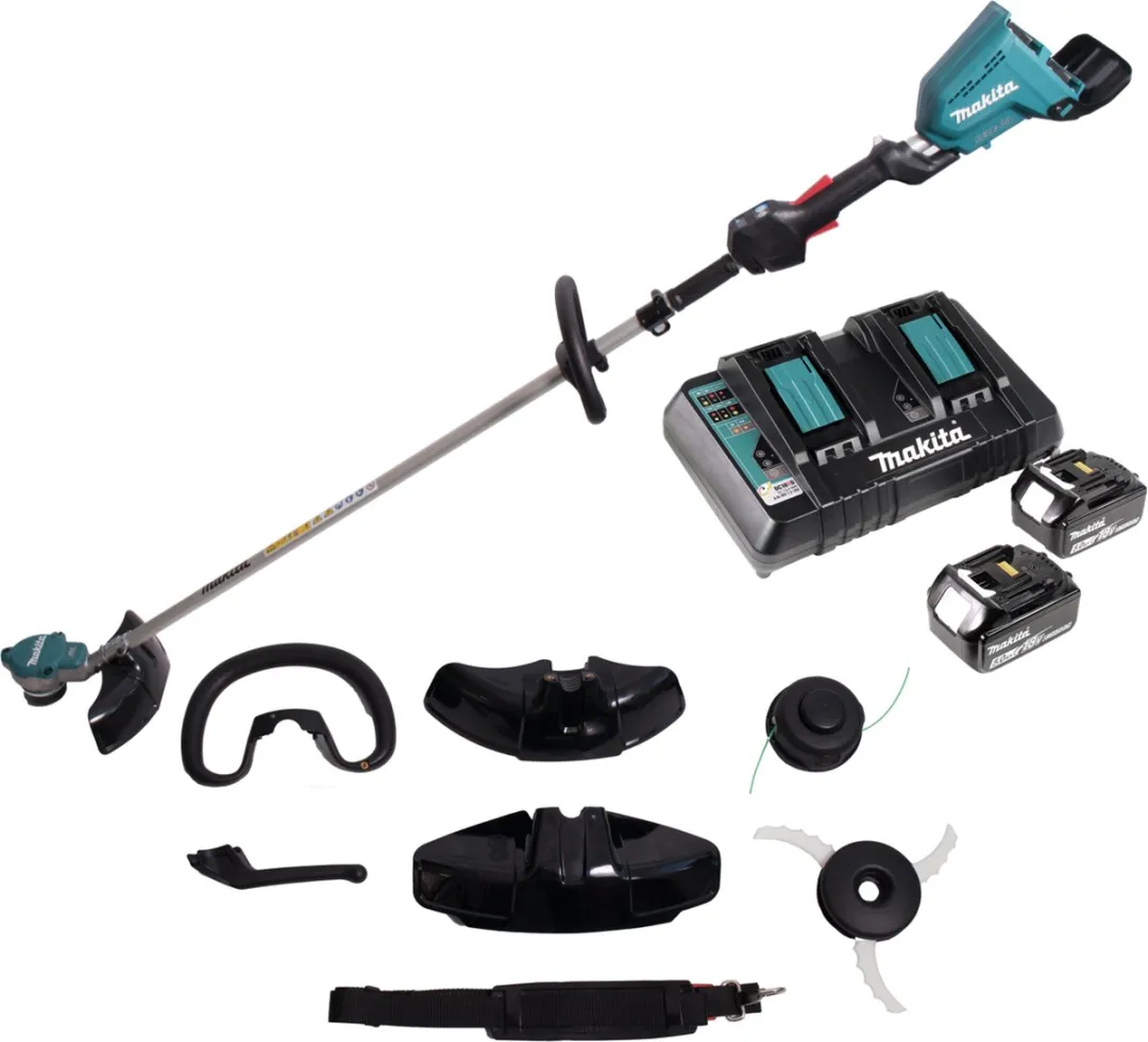 Makita DUR368LPT2 Accu Bosmaaier D-Greep - 2x18V 5.0Ah