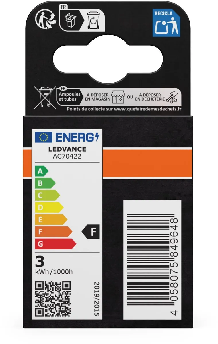Osram Vintage 1906 LED E14 Tubular Amber 2.8W 250lm - 2200K - afbeelding 6 van 6
