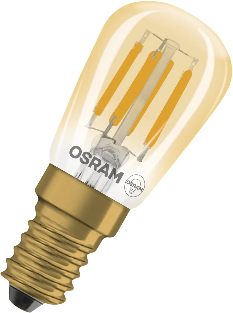 Osram Vintage 1906 LED E14 Tubular Amber 2.8W 250lm