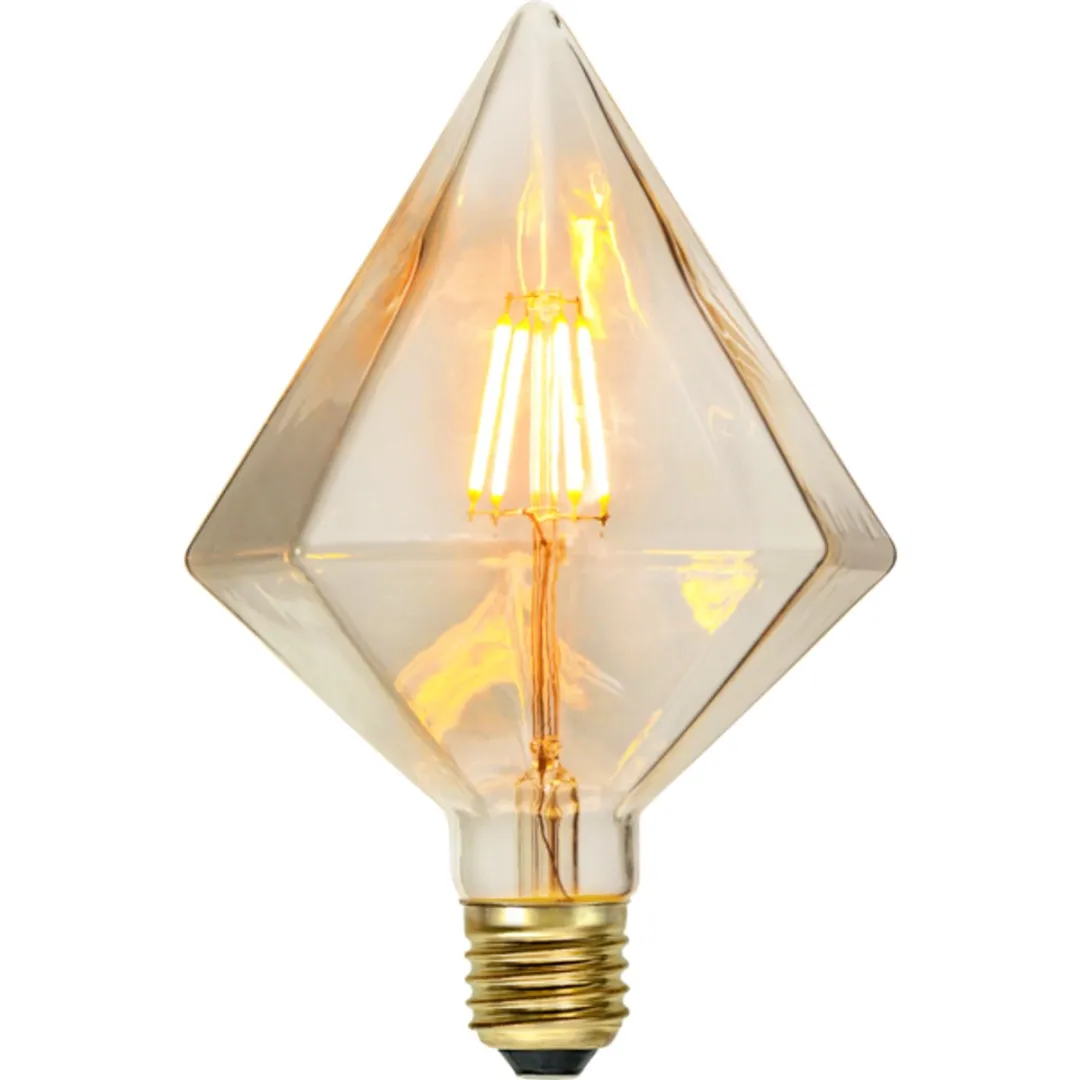 Star Trading Soft Glow Diamantlamp 1.65W E27 - Warm Wit 2200K - Amber