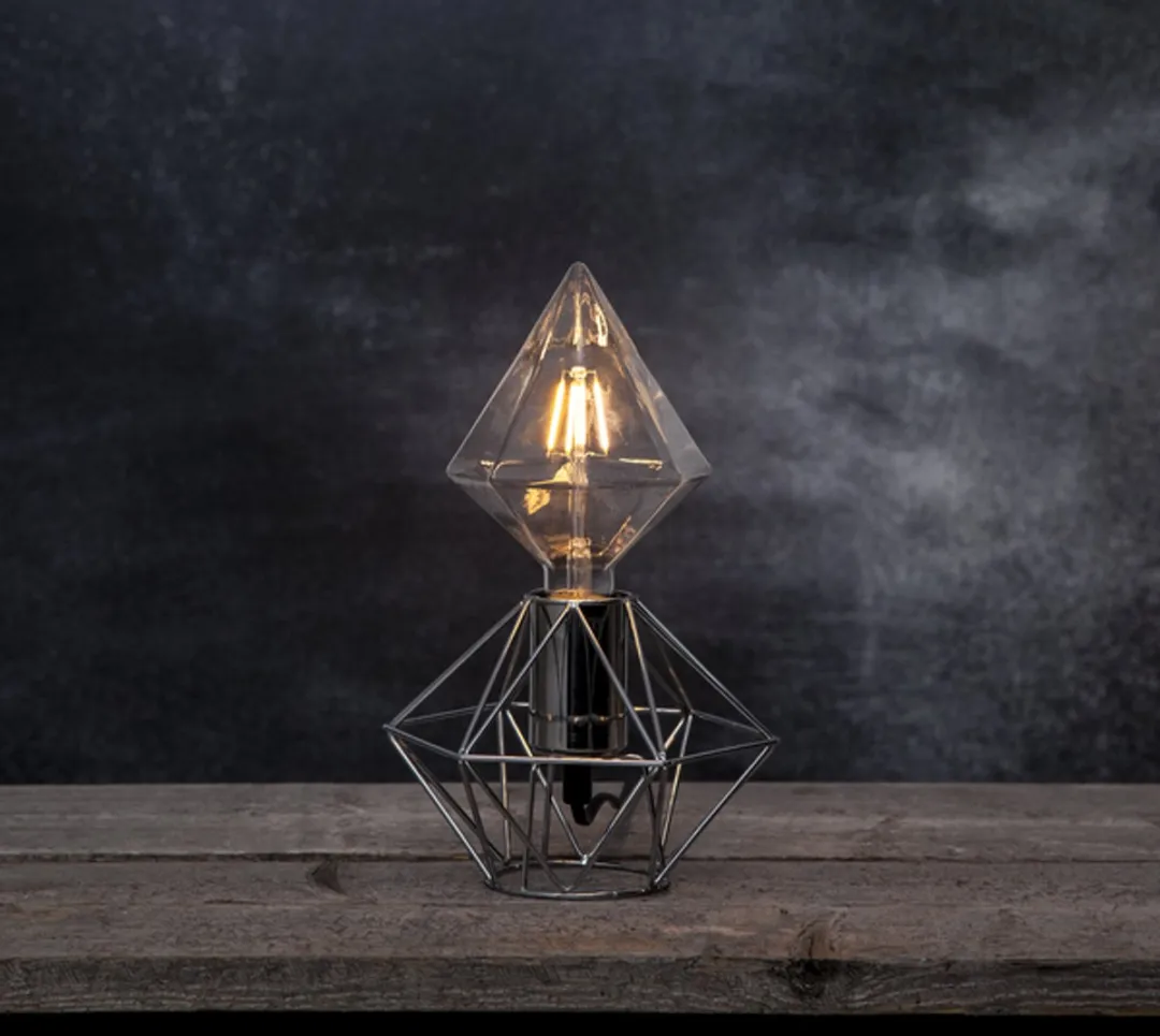 Star Trading Soft Glow Diamantlamp 1.65W E27 - Warm Wit 2200K - Amber
