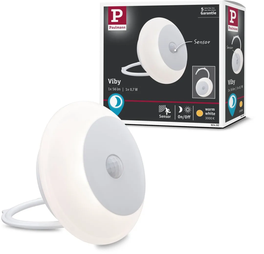 Paulmann Nachtlamp Viby Bewegingsmelder 40lm - 3000K - Wit