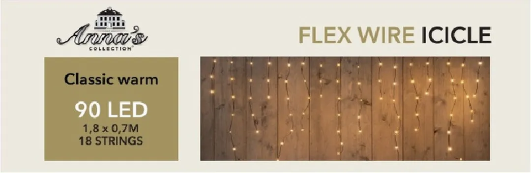 Anna's Collection IJspegelverlichting 90 LED Warm Wit 180x70cm