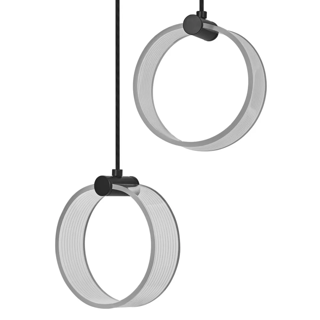 Osram Decor Circle 2XPendant PL 14W LED Hanglamp - Zwart