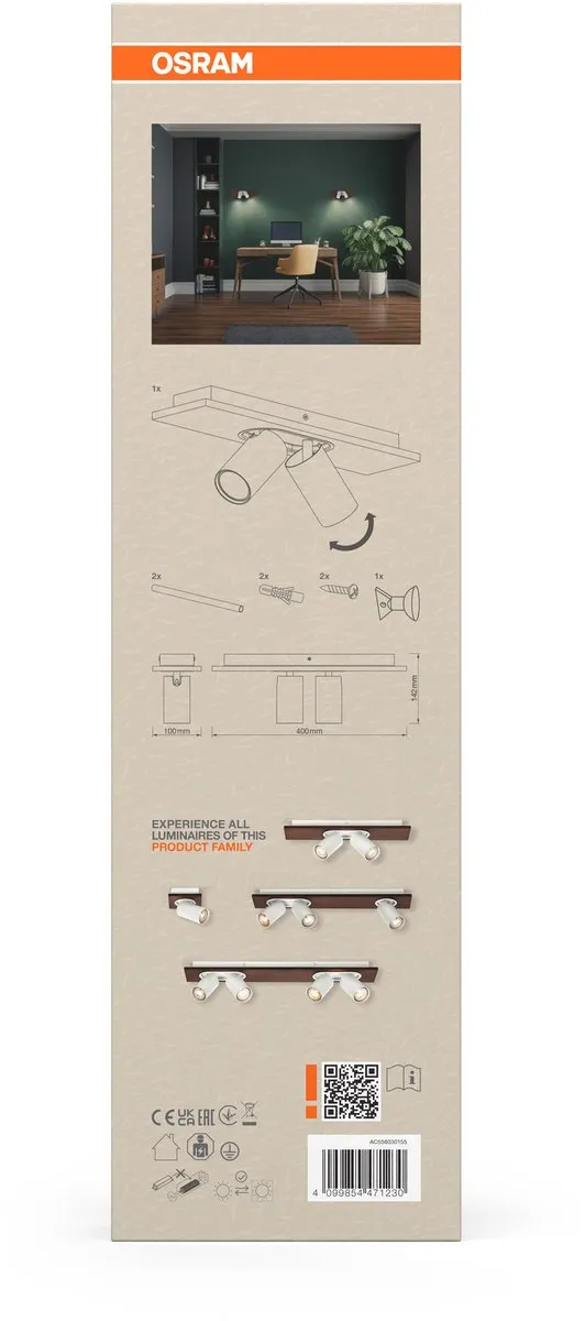 Osram Decor Spot Mercury GU10 - 2x3,4W 460lm Warm Wit - afbeelding 6 van 6