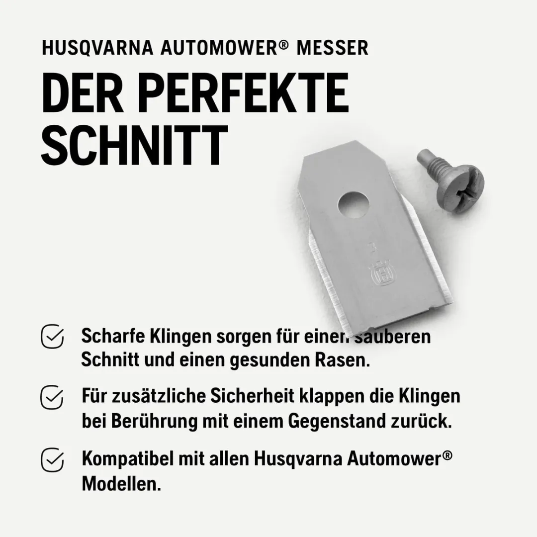Husqvarna Robotmaaier Mesjes Carbon Steel - 9 Stuks