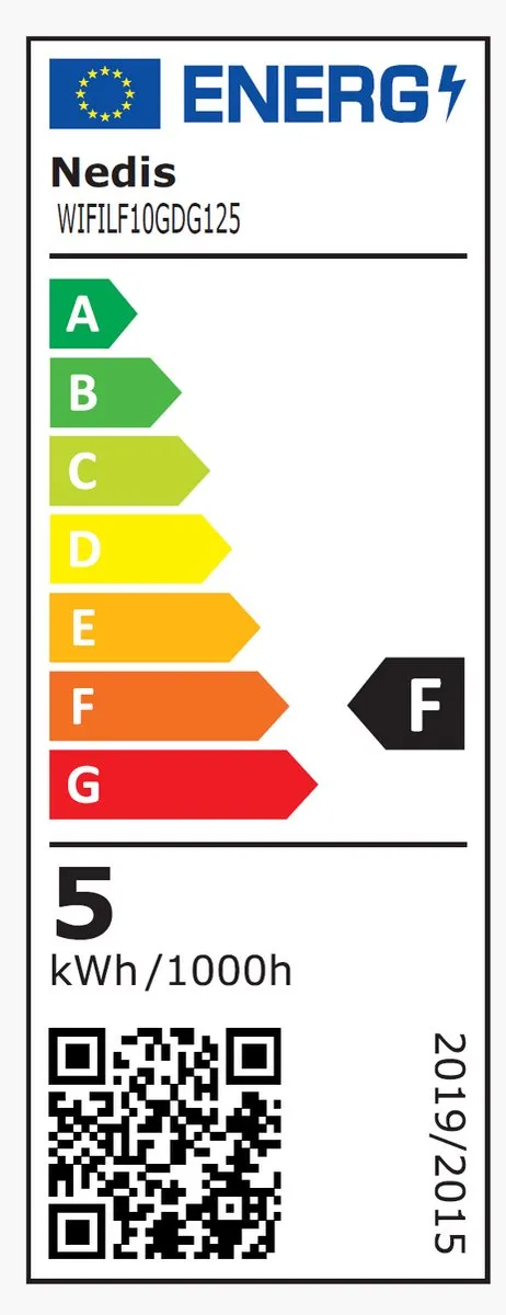Nedis SmartLife LED Filamentlamp E27 5W Warm Wit - Goudkleurig - 2200K