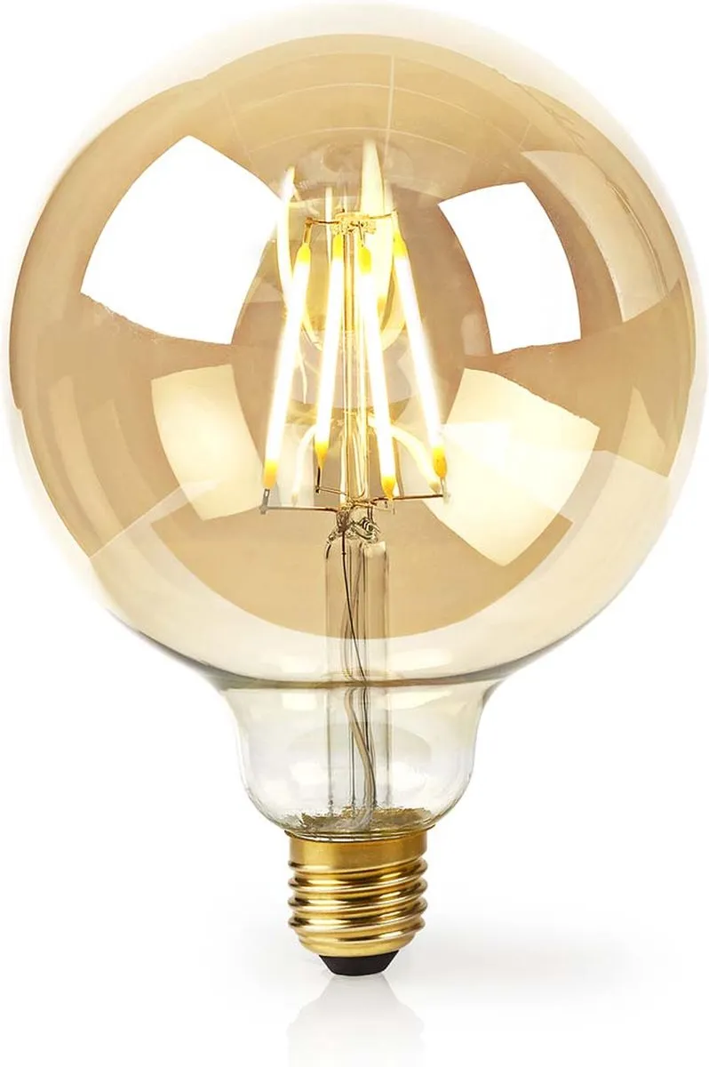 Nedis SmartLife LED Filamentlamp E27 5W Warm Wit - Goudkleurig - 2200K - afbeelding 6 van 6