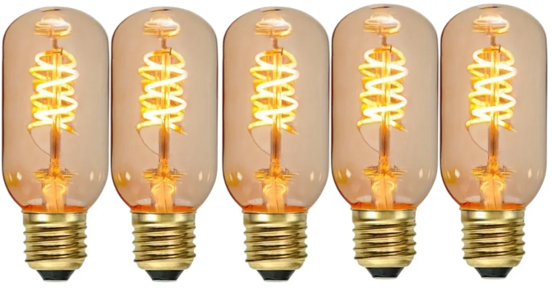 Star Trading Staaflamp E27 2.8W Super Warm Wit - 5 Stuks