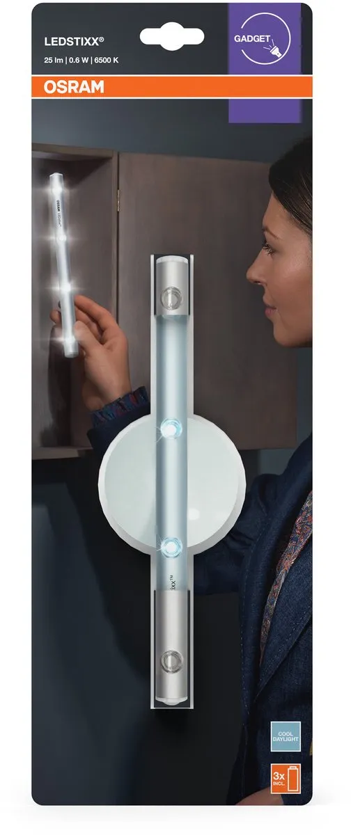 Osram LEDSTIXX LED-zaklamp 6500K - Zilver