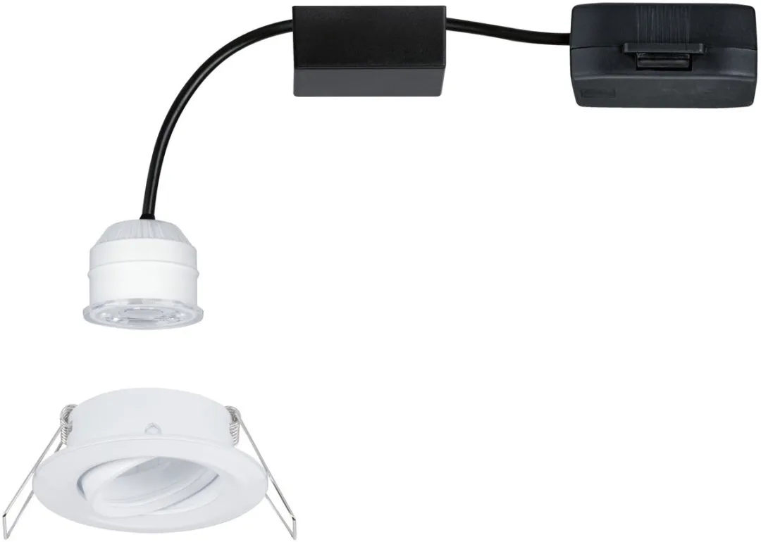 Paulmann LED-inbouwlamp Easy Dim Nova Mini Plus Coin 4,2W 300lm - Ø66mm - 2700K Wit mat