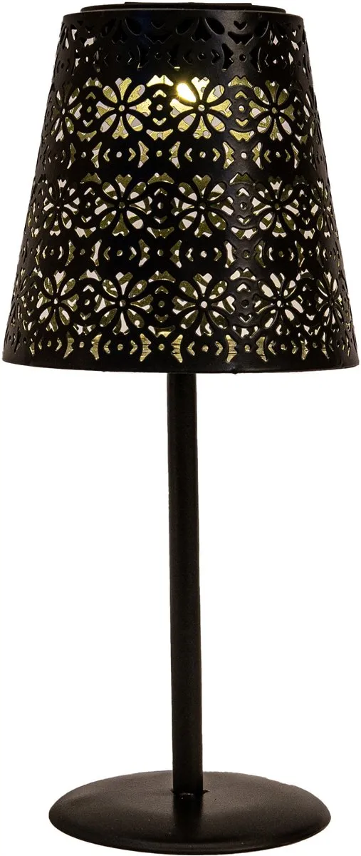 Anna's Collection Tafellamp Buiten Solar - 2x Zwart