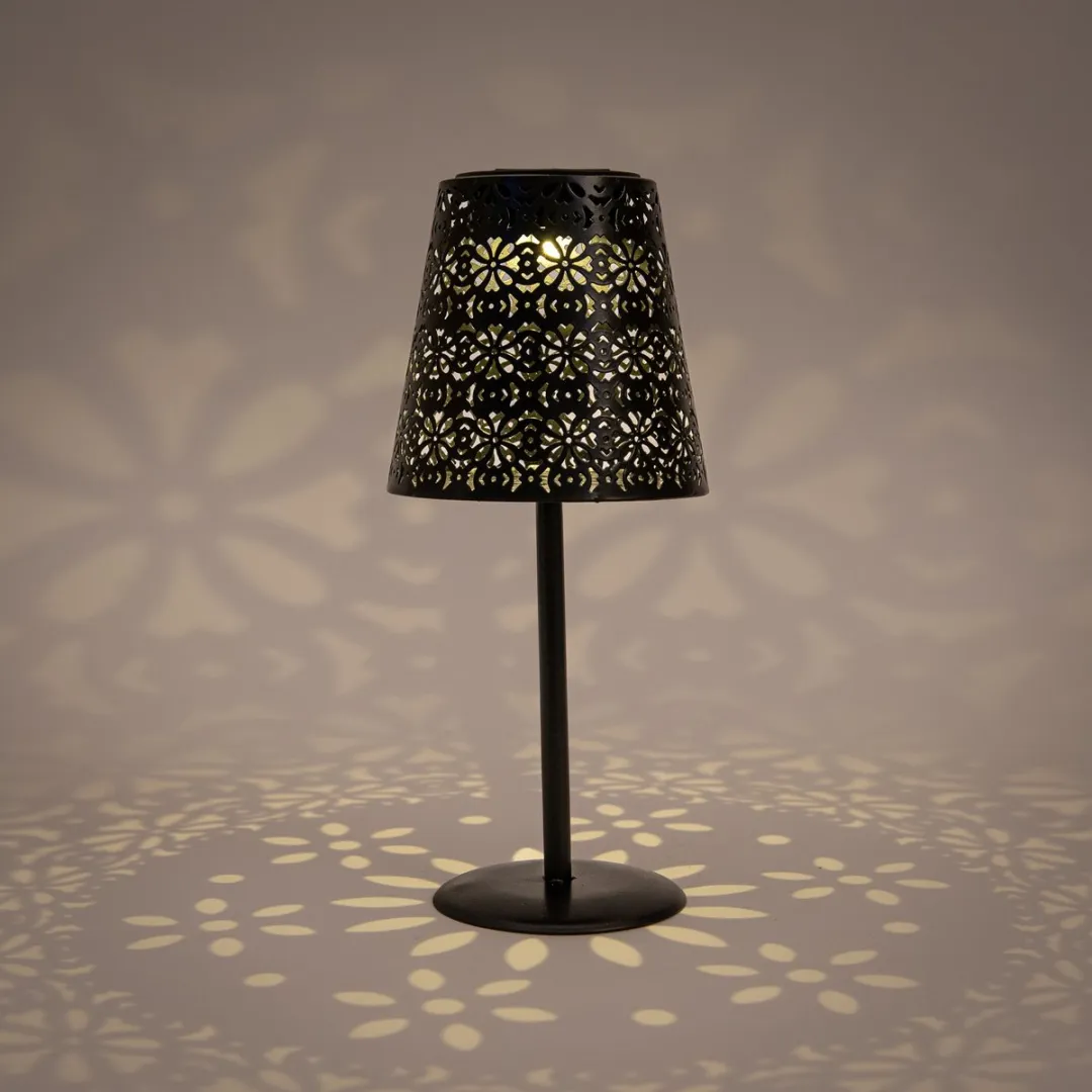Anna's Collection Tafellamp Buiten Solar - 2x Zwart
