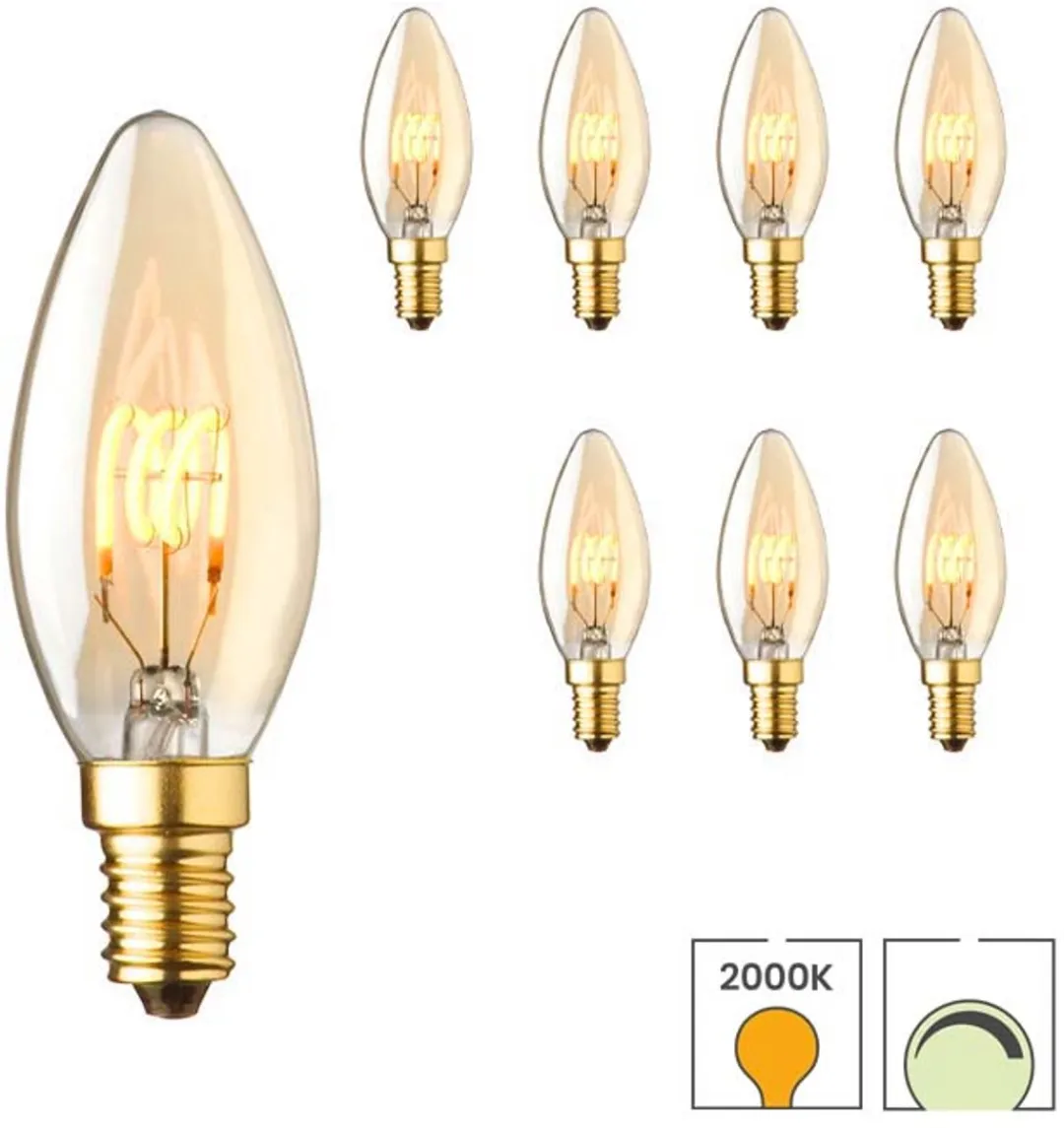 Lybardo E14 Kaarslamp 2.3W 8 Stuks