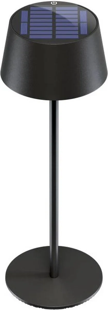 Goobay LED Solar Tafellamp 2W 3000K - Zwart