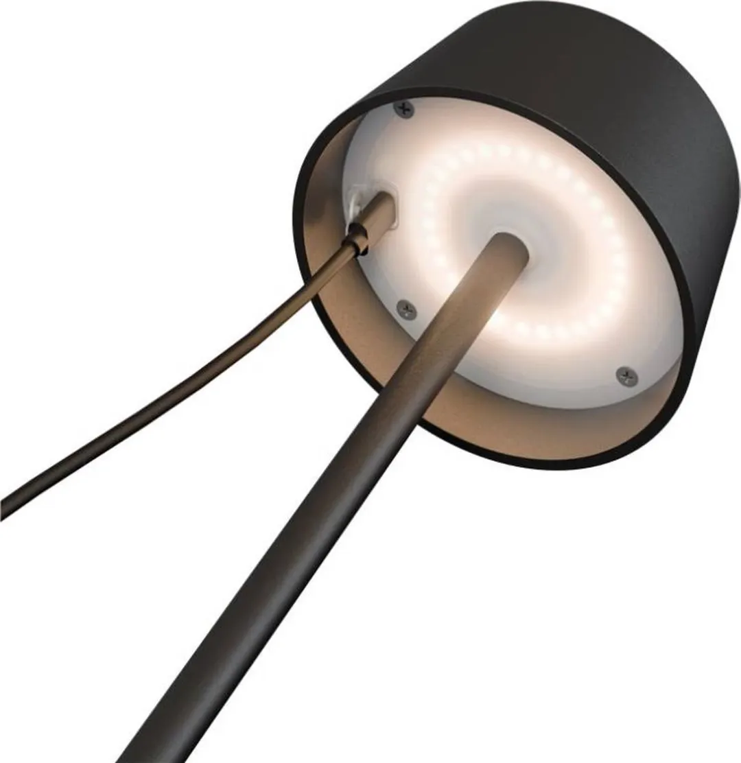 Goobay LED Solar Tafellamp 2W 3000K - Zwart