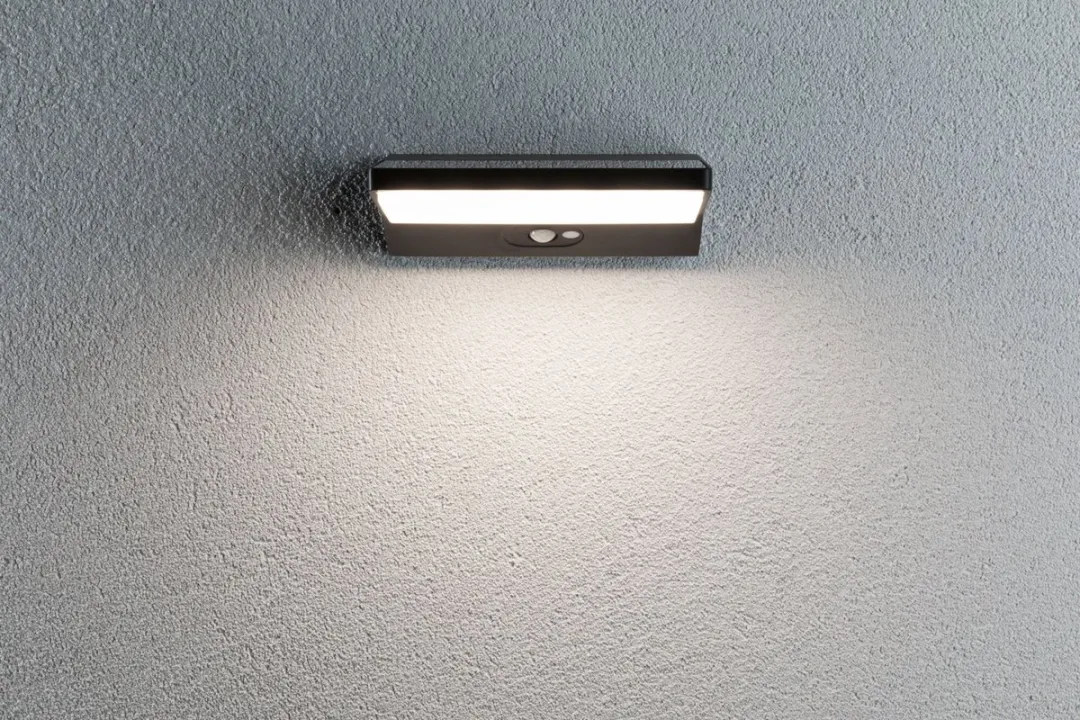 Paulmann Ronas Bewegingsmelder LED Wandarmatuur 180lm - Donkergrijs