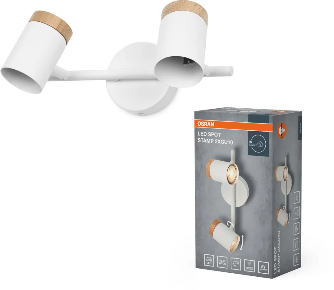 Osram LED Spot Stamp Plafondlamp 2xGU10