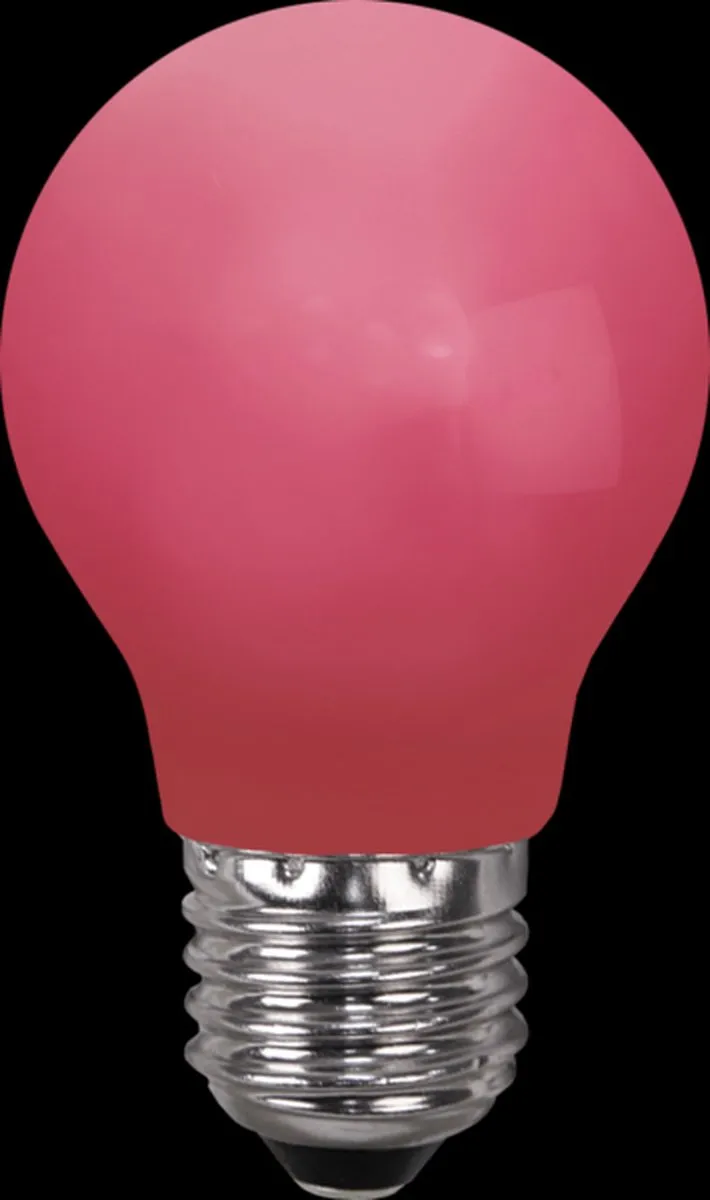 Star Trading Prikkabel Standaardbol E27 0.9W - Mat Rood