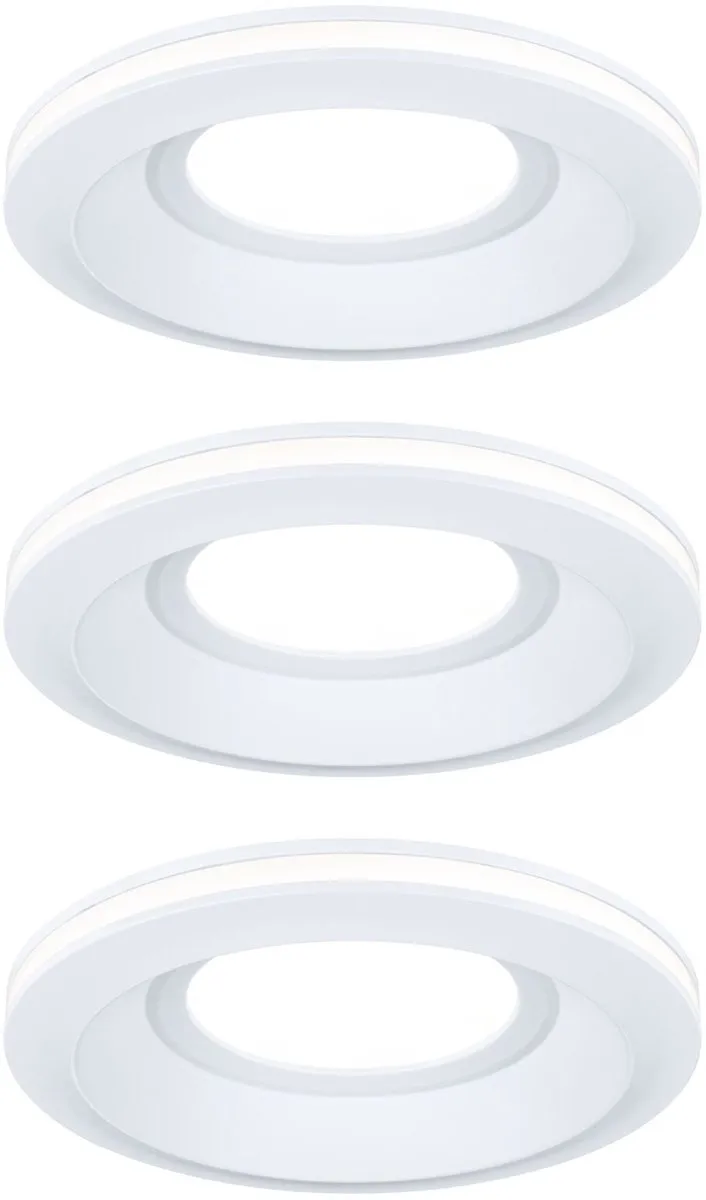 Paulmann LED-inbouwlamp Sormus Set 3x4,8W 300lm 100mm - IP65 - 3000K Wit