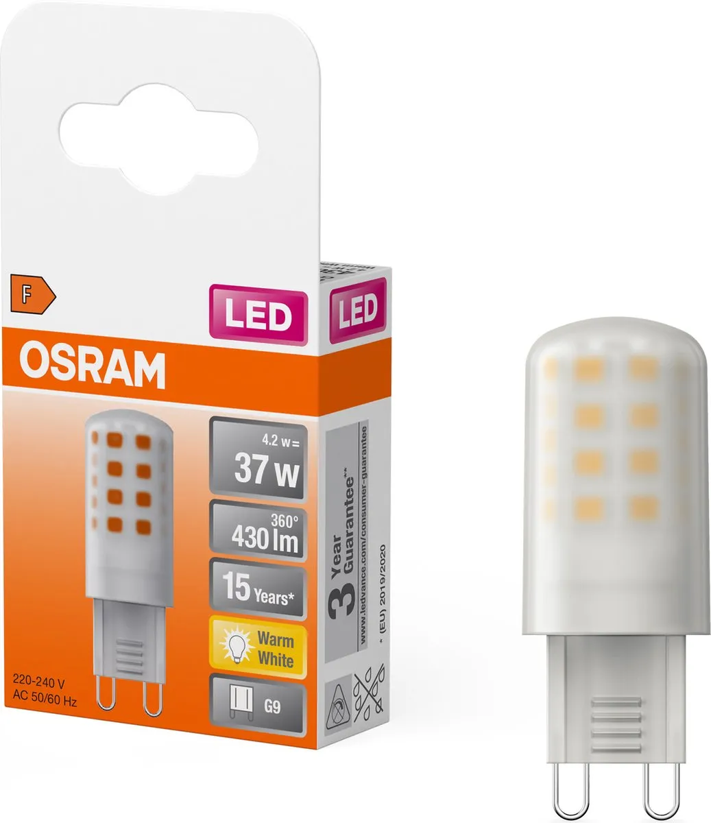 Osram Parathom G9 LED Lamp 4.2W Warm Wit - Vervangt 37W