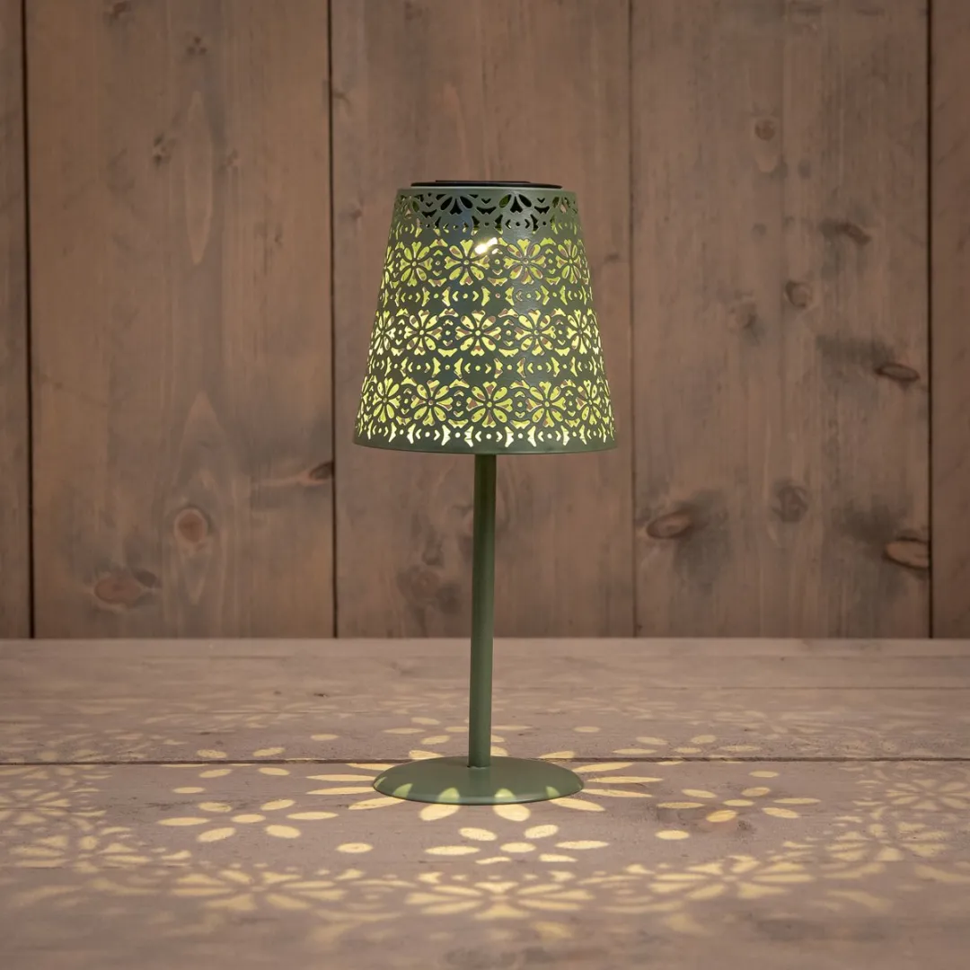Anna's Collection Buiten Tafellamp Solar - 2x Groen