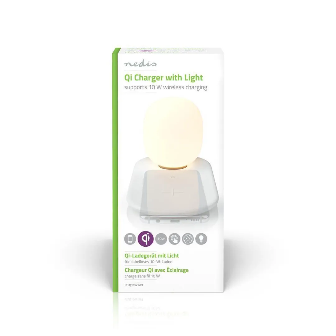 Nedis LED-Lamp met Draadloze Qi-Lader 14W - Warm Wit 3000K