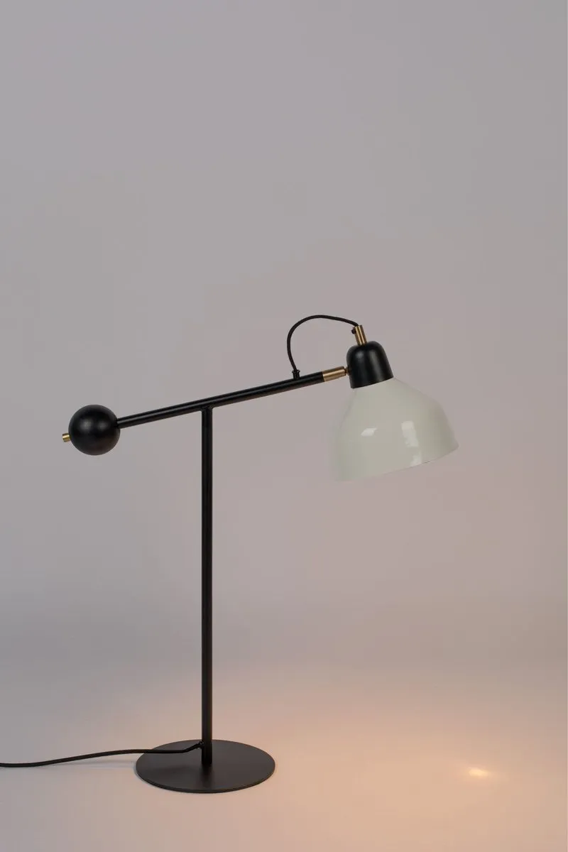 Zuiver Skala Tafellamp - 25W - Ø19cm - Wit/Zwart