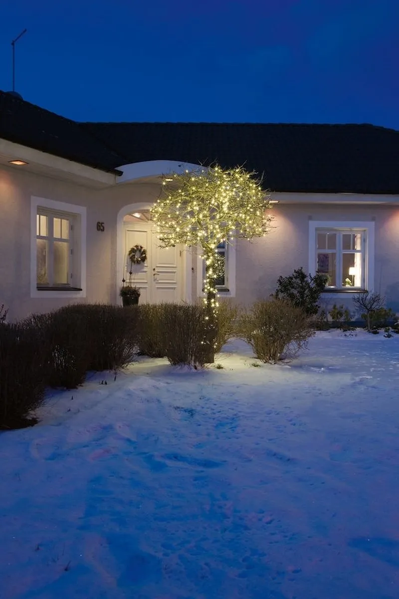 Konstsmide 3616 LED Snoerverlichting 80 Stuks - 24V - 2100K Warmwit - Zwart