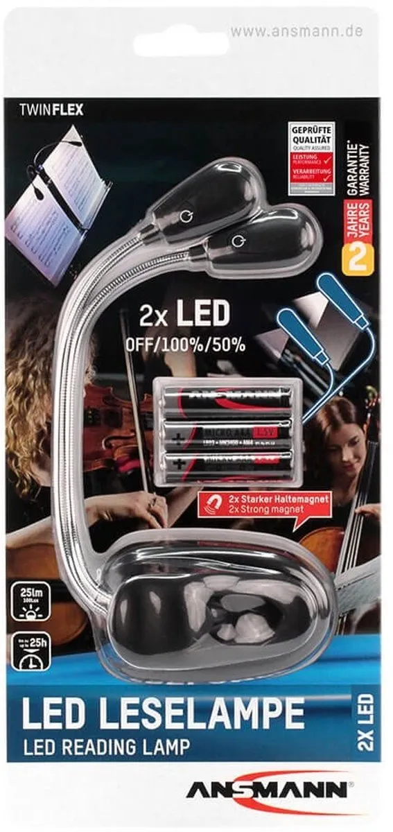Ansmann Twinflex LED Leeslamp