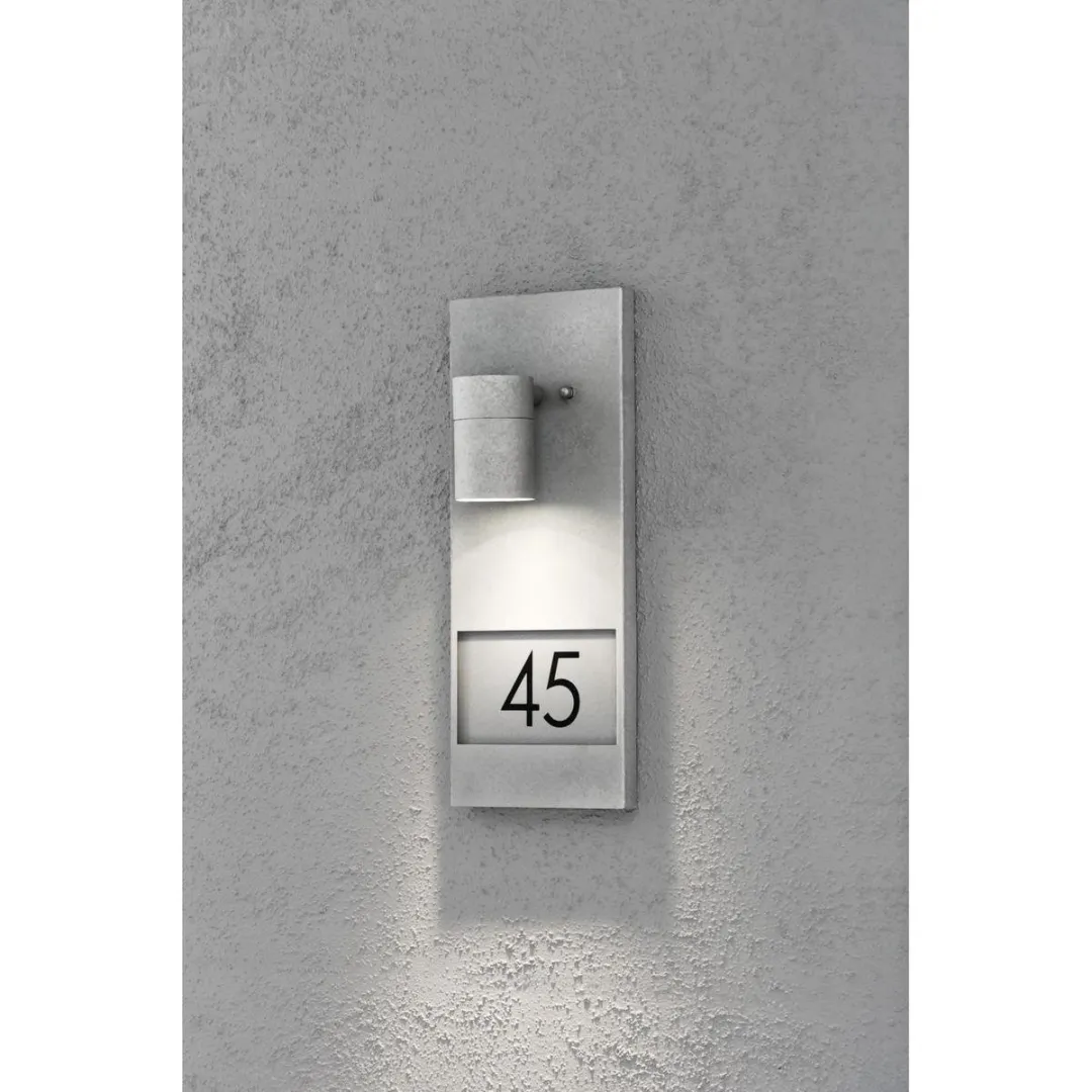 Konstsmide Modena Huisnummerlamp 35W - Zilver - afbeelding 6 van 6
