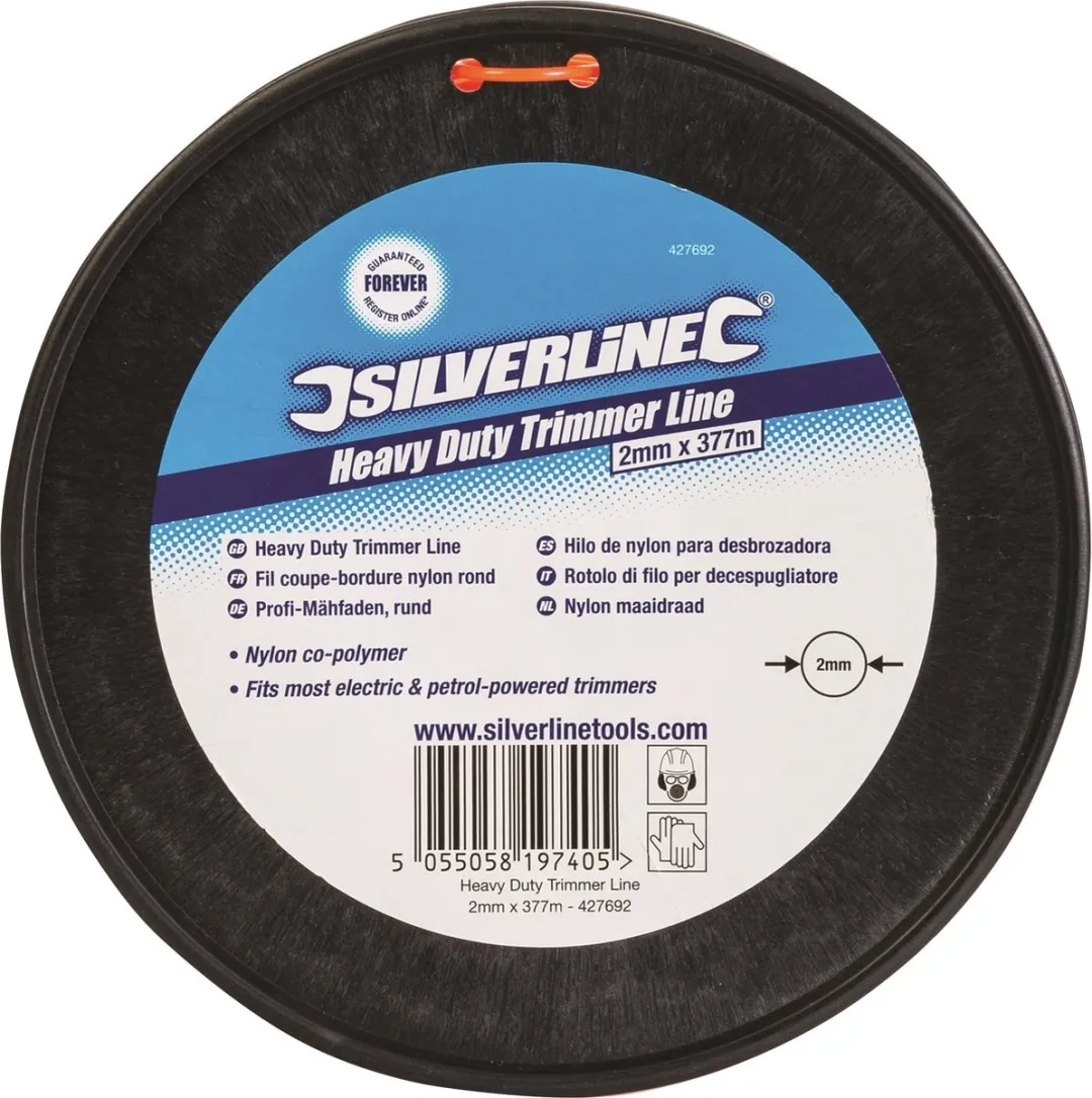 Silverline Nylon Maaidraad 2mm - 377m - Bosmaaier