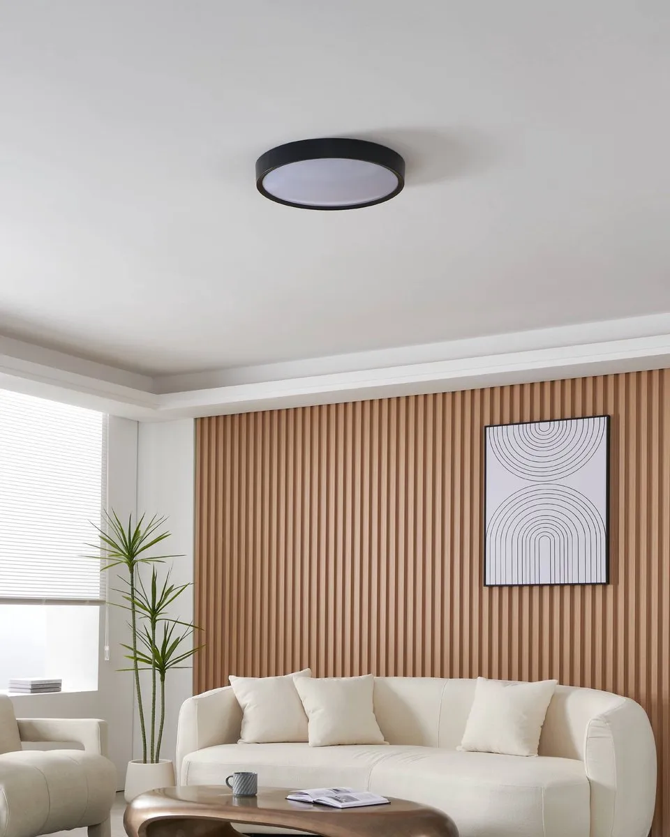 Eglo Musurita Plafondlamp LED - Ø44cm - Zwart - afbeelding 6 van 6