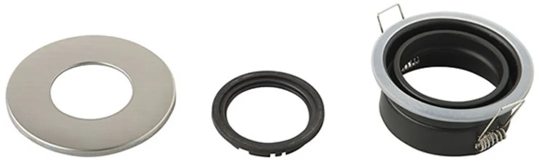 Lybardo Inbouwspots Buiten 3-pack - RVS - Philips GU10 3.5W Warmwit