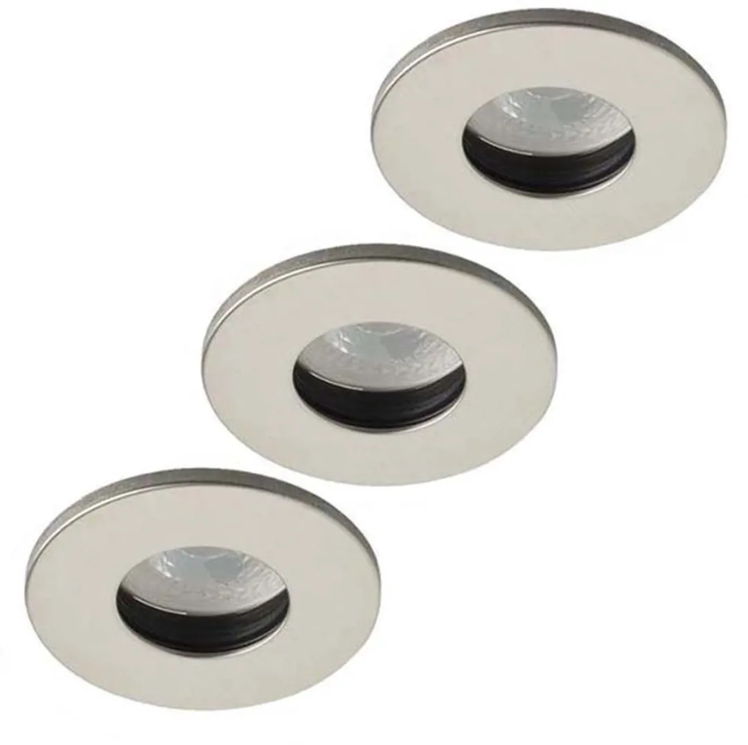 Lybardo Inbouwspots Buiten 3-pack - RVS - Philips GU10 3.5W Warmwit