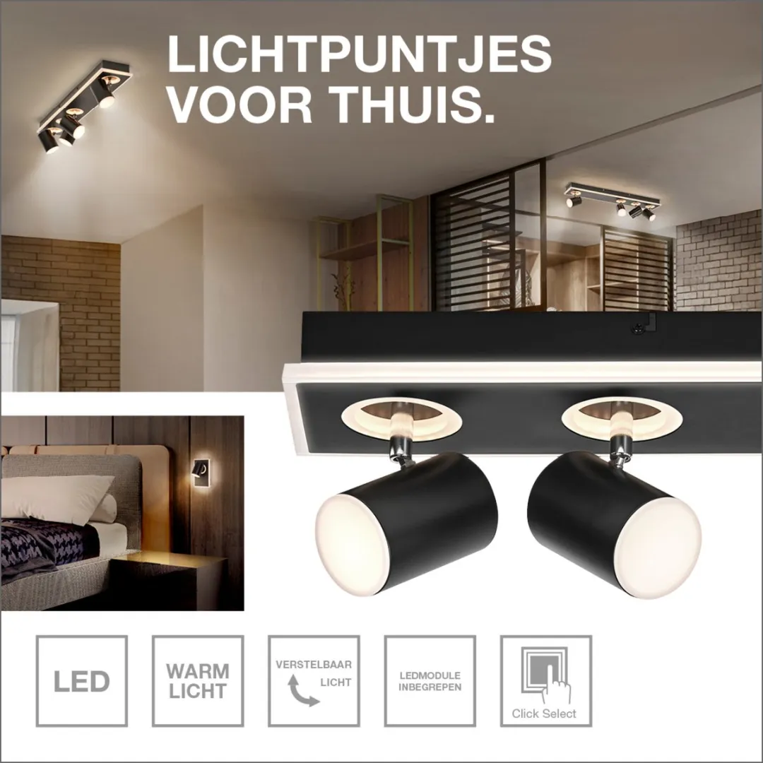 Osram Decor Spot Mars CLICK-SELECT Black 3 Spot - Zwart