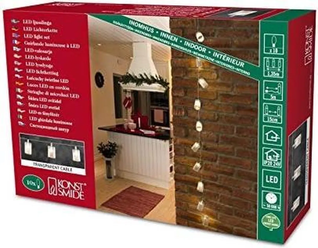 Konstsmide LED Lichtsnoer Hologram-effect 10 Warm Wit - afbeelding 6 van 6