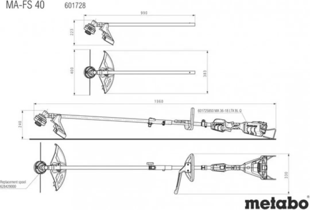 Metabo 601728850 Beschermkap - o.a. Bosmaaier/Grastrimmer - afbeelding 6 van 6