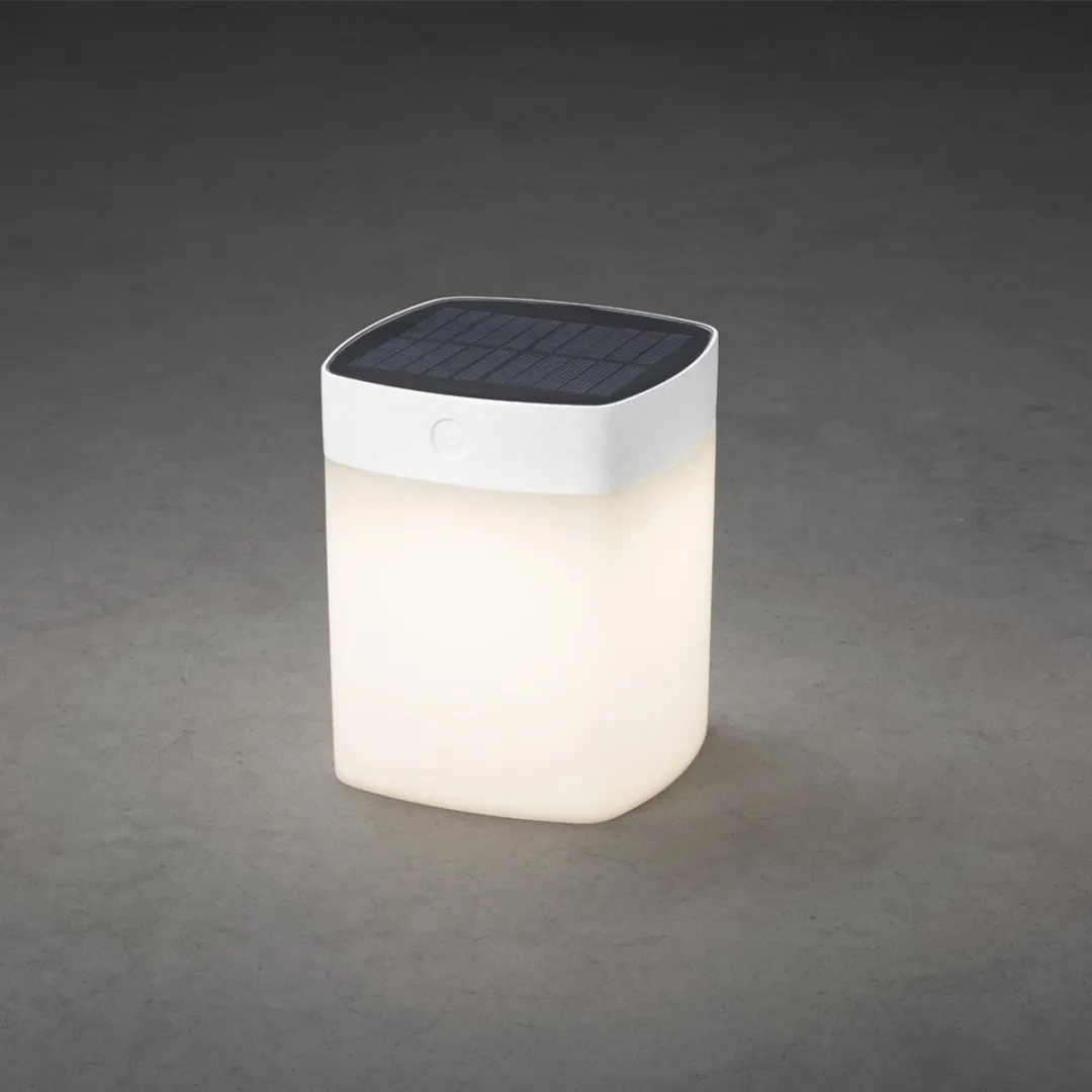 Konstsmide Assisi Tafellamp Solar - Wit - afbeelding 5 van 6