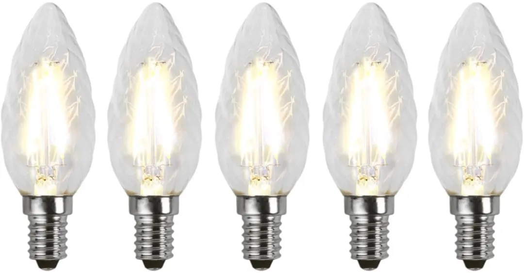 Star Trading Kaarslamp E14 2W Extra Warm Wit - 5 Stuks