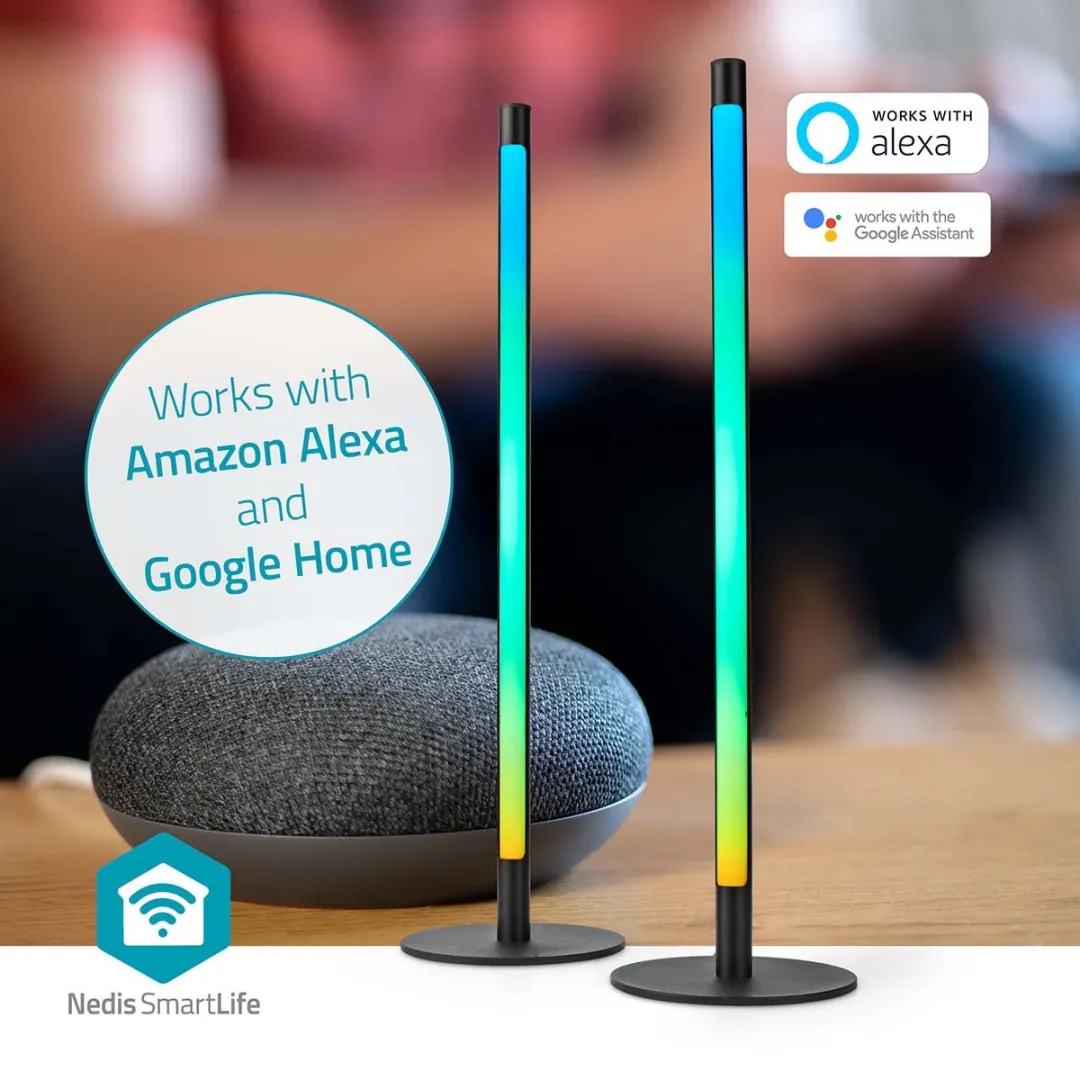 Nedis SmartLife Sfeerverlichting Tube RGBIC 600lm - 2 Stuks