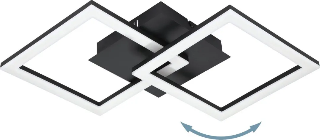 EGLO connect.z Paranday-Z Smart Plafondlamp 52,5cm - Zwart - Zigbee