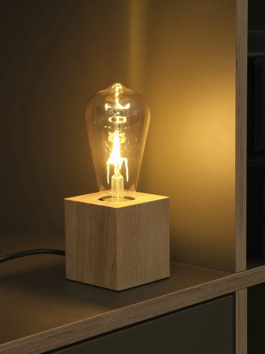 Osram Edison E27 Tafellamp 2,5W 2400K - 220 Lm - Houtbruin