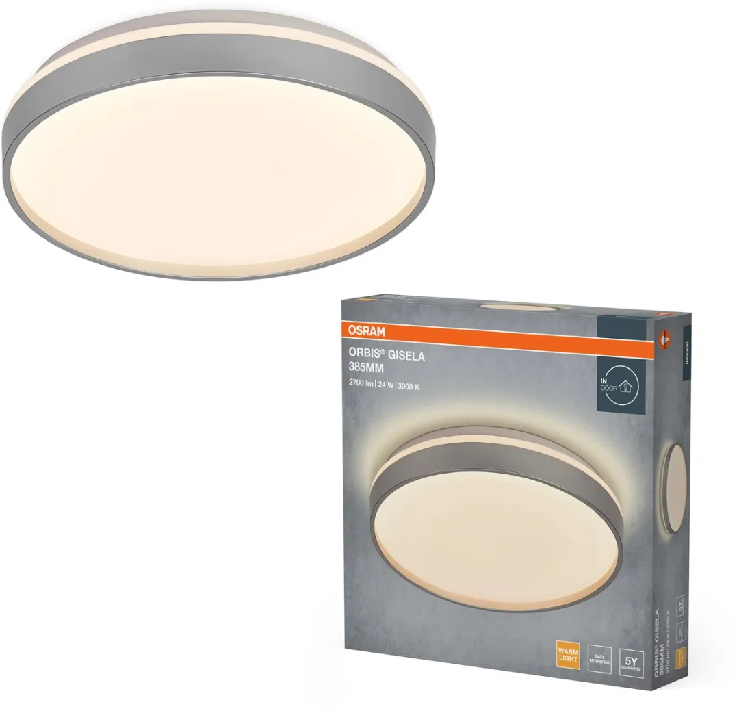 Osram Orbis Gisela LED Plafondlamp 385mm - 24W - Zilver