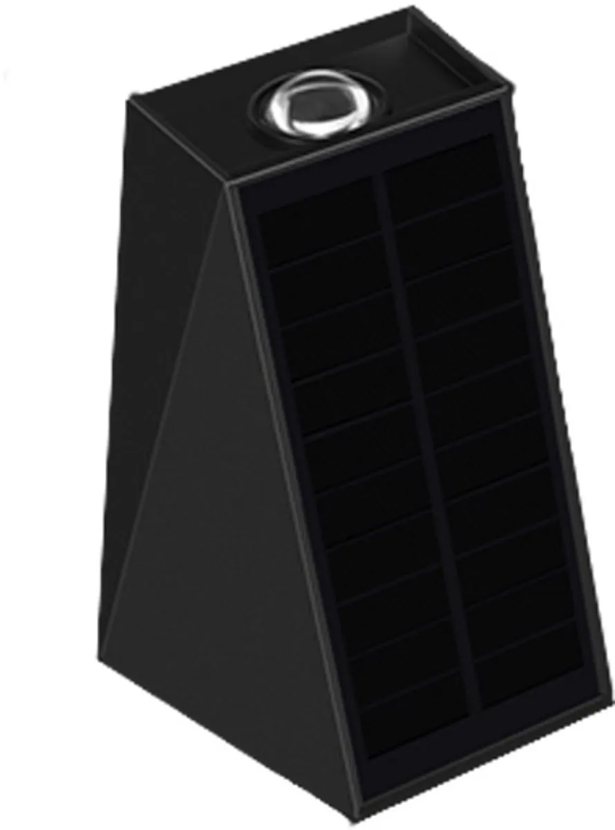 Lybardo Solar Wandlamp Warmwit - 2 Lichtpunten - Zwart - afbeelding 6 van 6
