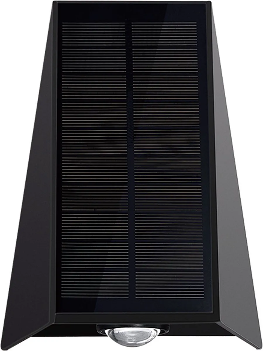 Lybardo Solar Wandlamp Warmwit - 2 Lichtpunten - Zwart